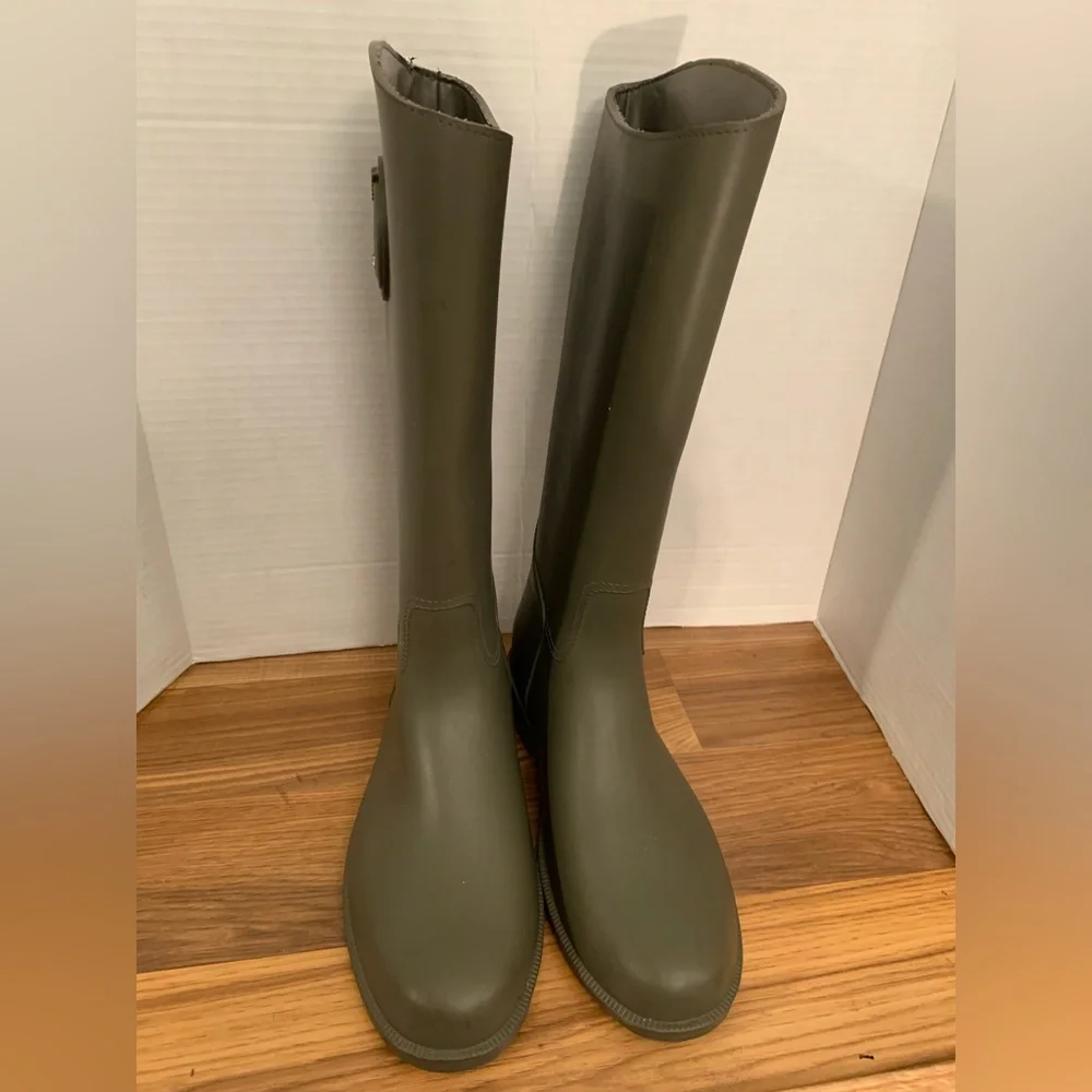 Armani Exchange Tall Rain Boots size 7